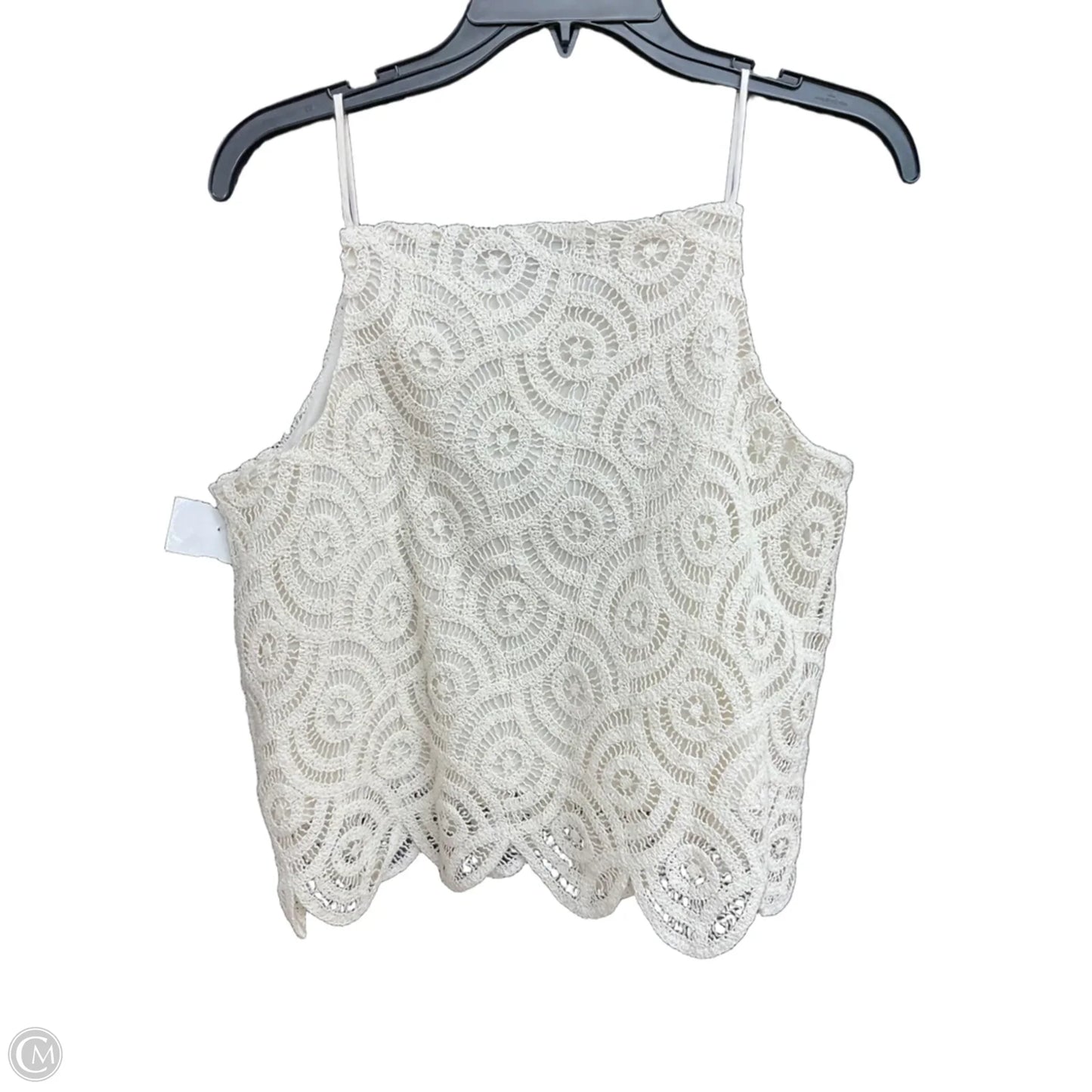 Top Sleeveless By Loft In White, Size: M