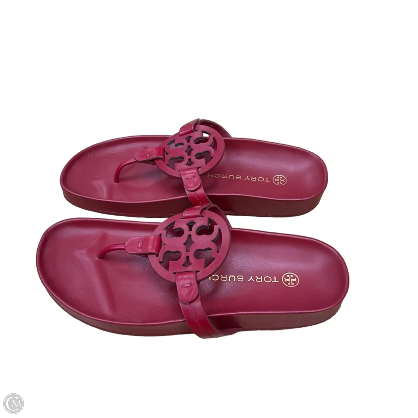 Sandals Designer By Tory Burch In Red, Size: 7