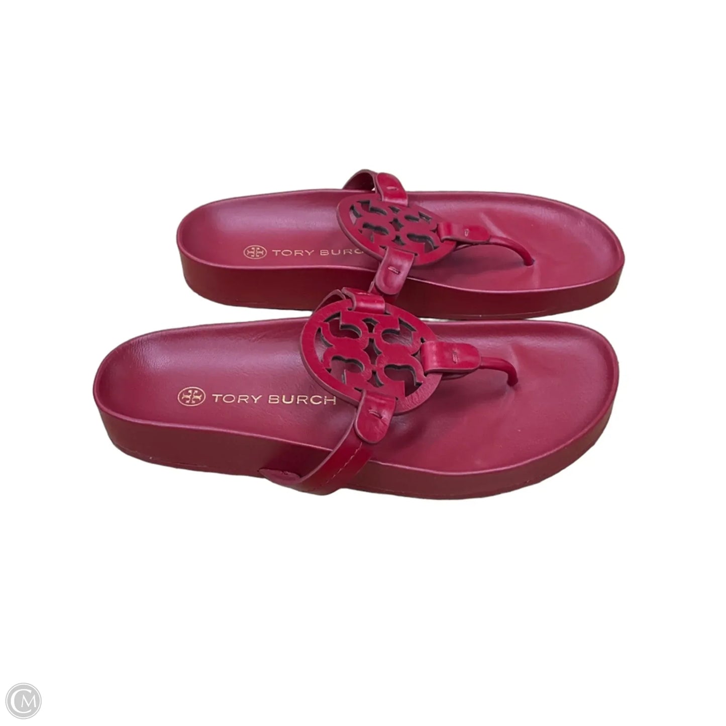 Sandals Designer By Tory Burch In Red, Size: 7