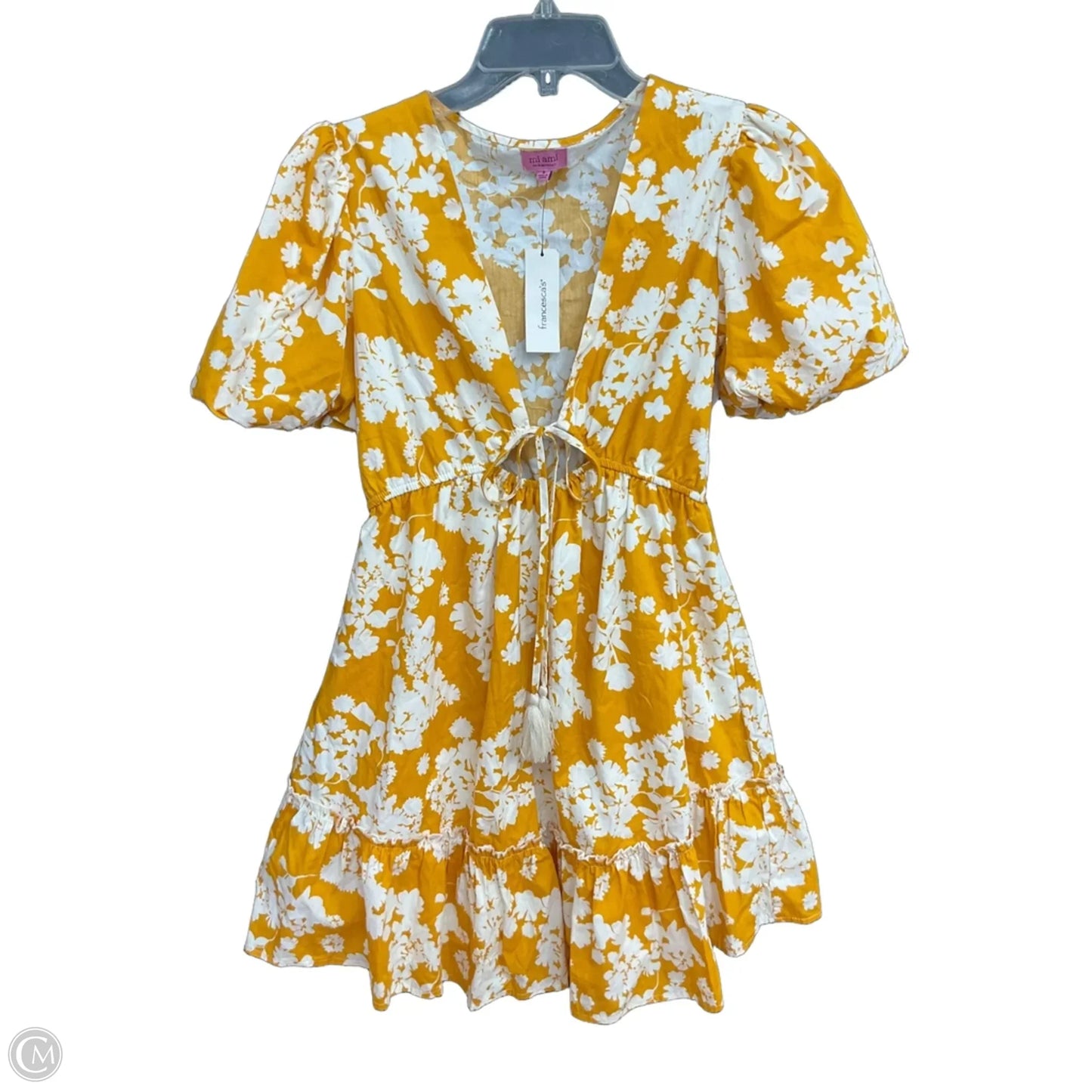 Dress Casual Maxi By Francesca's In Yellow, Size: S