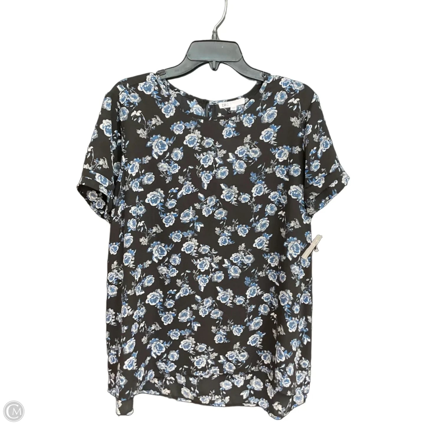 Top Short Sleeve By Dr2 In Floral Print, Size: Xl