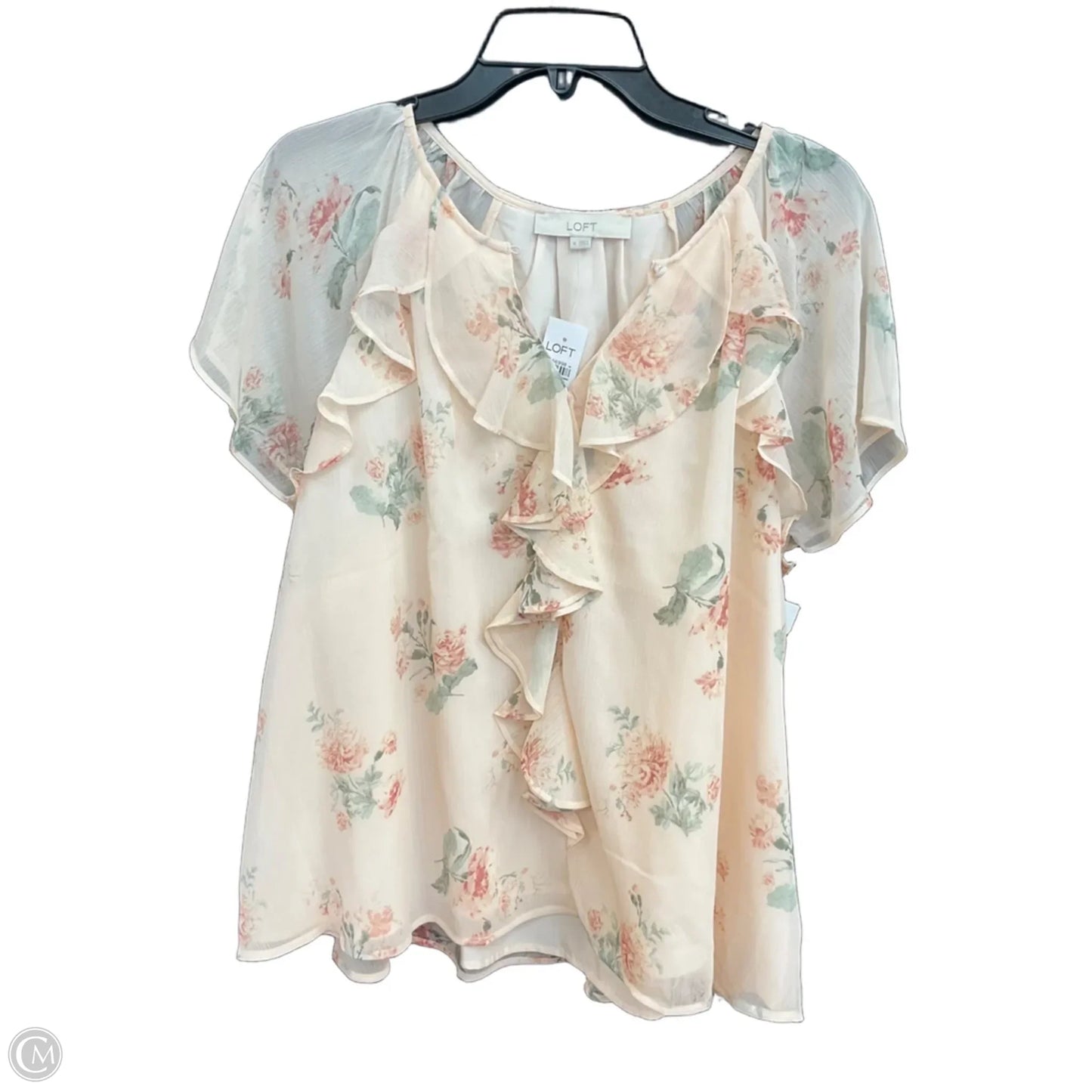 Top Sleeveless By Loft In Floral Print, Size: Xl