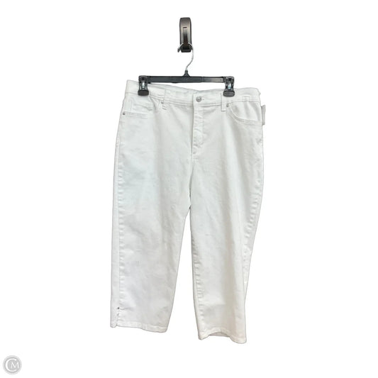 Capris By Gloria Vanderbilt In White, Size: 14