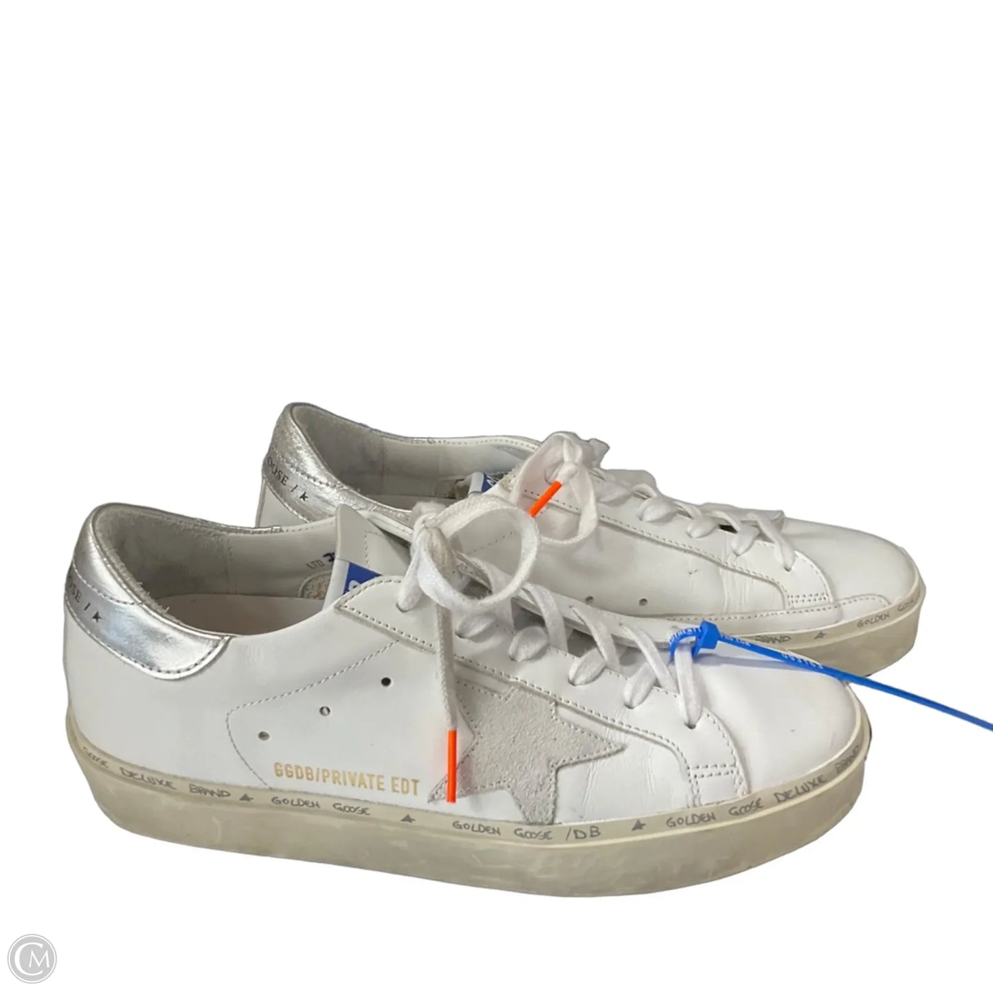 Shoes Luxury Designer By Golden Goose In White, Size: 7.5