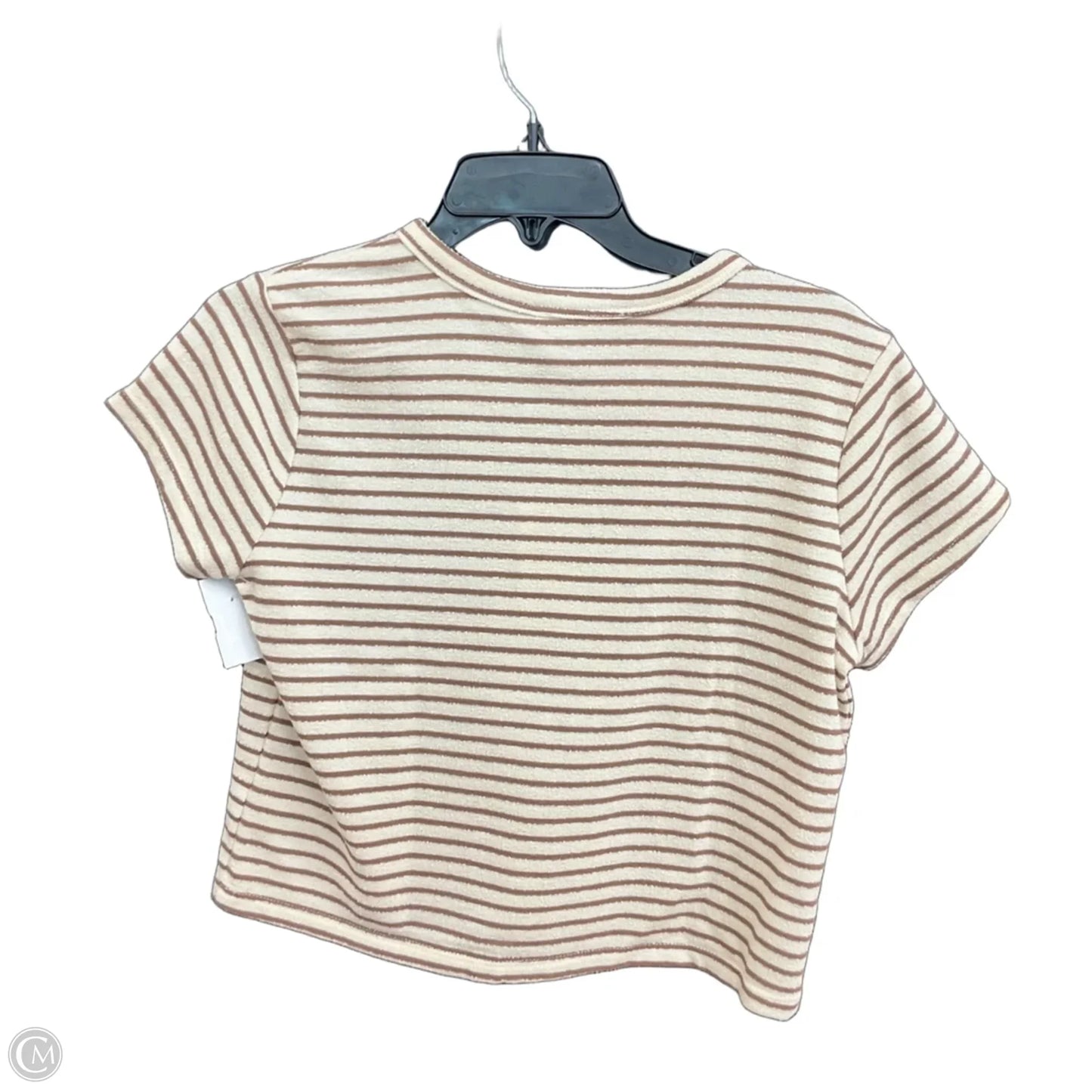 Top Short Sleeve By By Together In Striped Pattern, Size: L