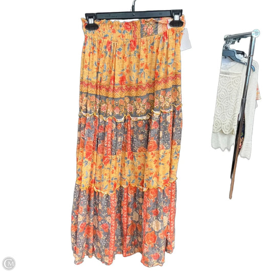 Skirt Maxi By David Cline In Yellow, Size: Xs