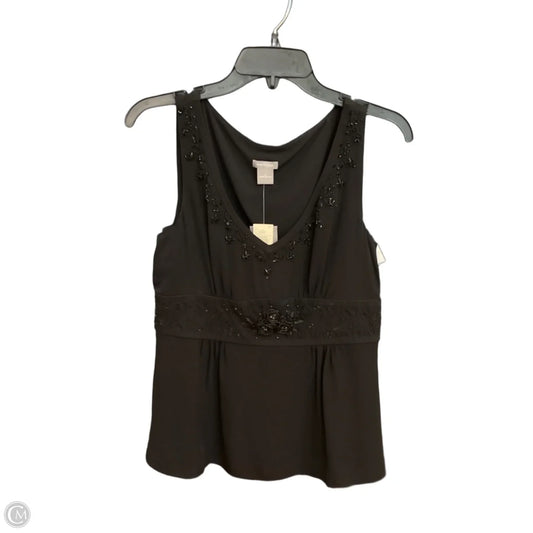 Top Sleeveless By Ann Taylor In Black, Size: S