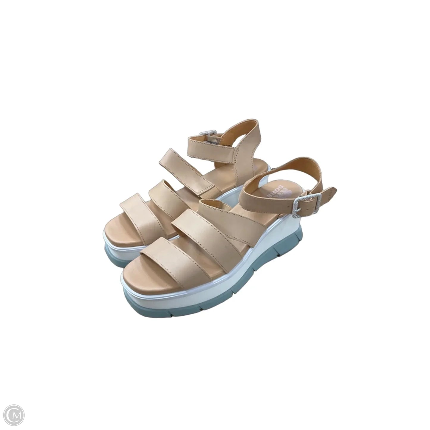 Sandals Flats By Sorel In Beige, Size: 10