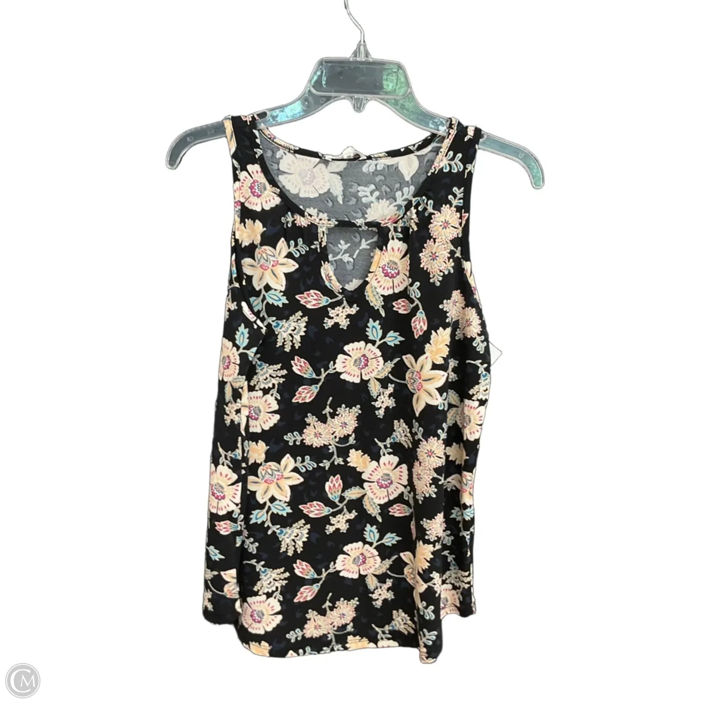 Top Sleeveless By Maurices In Floral Print, Size: M