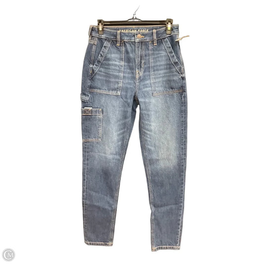 Jeans Straight By American Eagle In Blue, Size: 4l