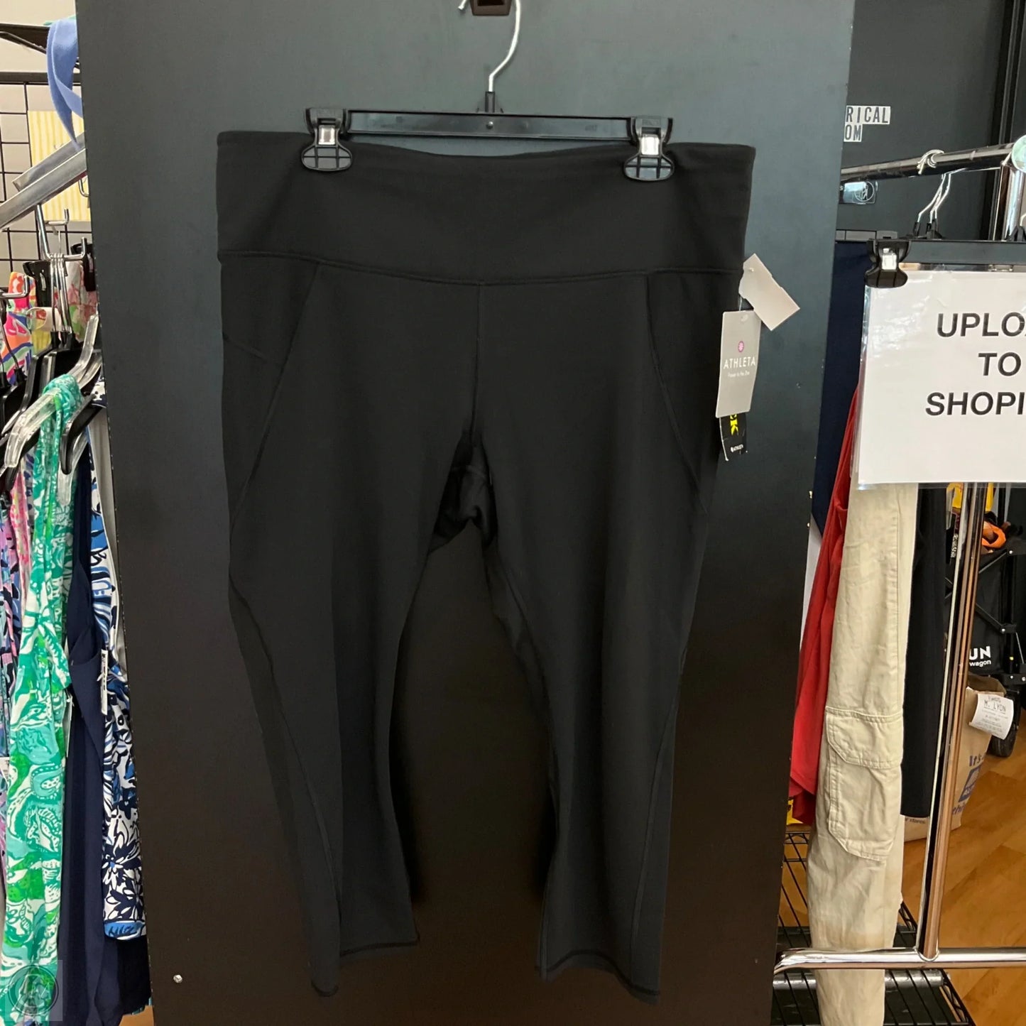 Athletic Leggings By Athleta In Black, Size: Xl