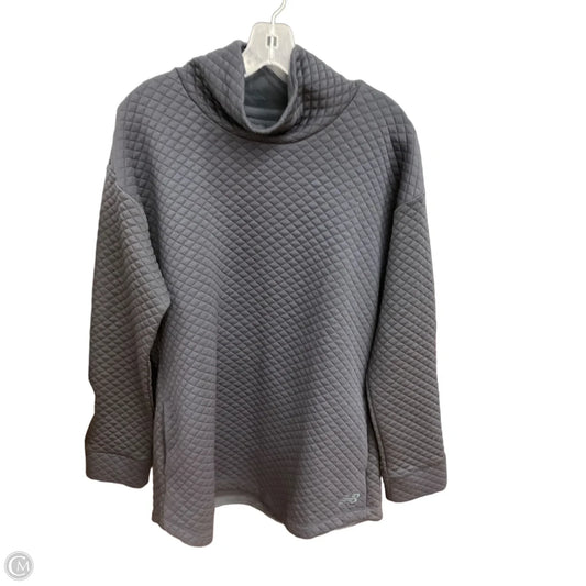 Athletic Sweatshirt Crewneck By New Balance In Black, Size: L