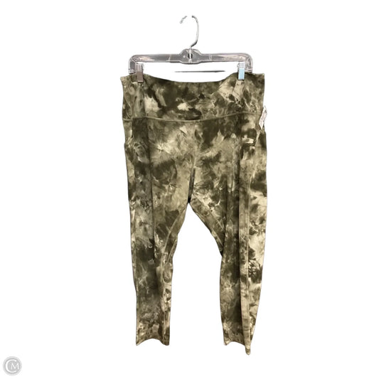 Athletic Leggings By Lululemon In Green, Size: 1x