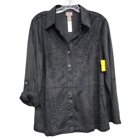 Top Ls By Chicos In Grey, Size:M