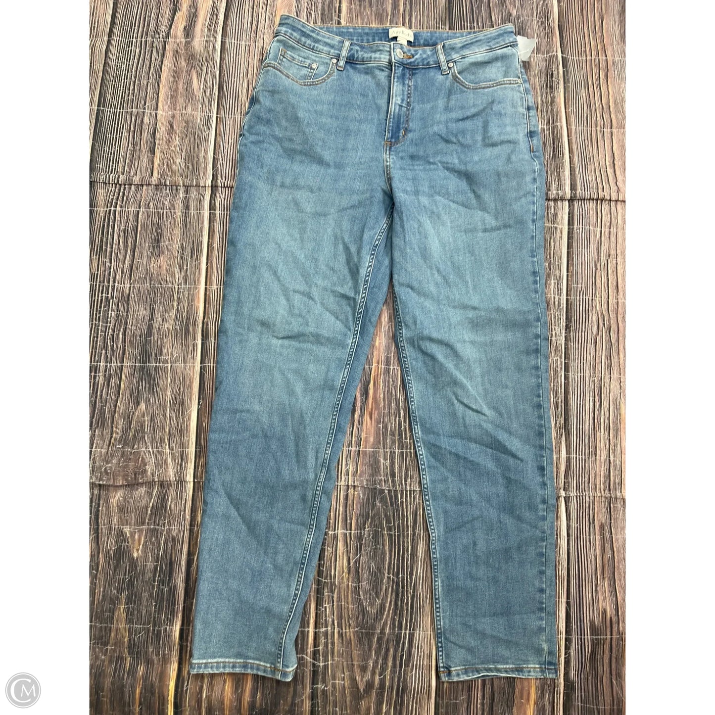 Jeans Straight By Any Body In Blue Denim, Size: 12 Tall