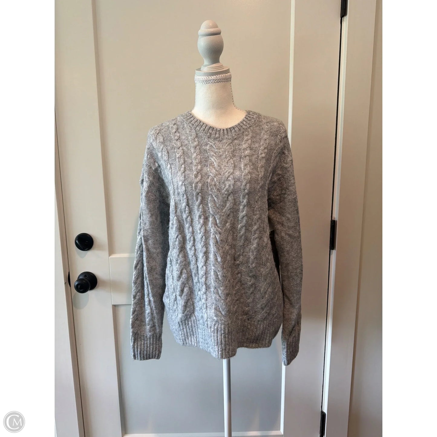 Sweater By Loft In Grey, Size: M
