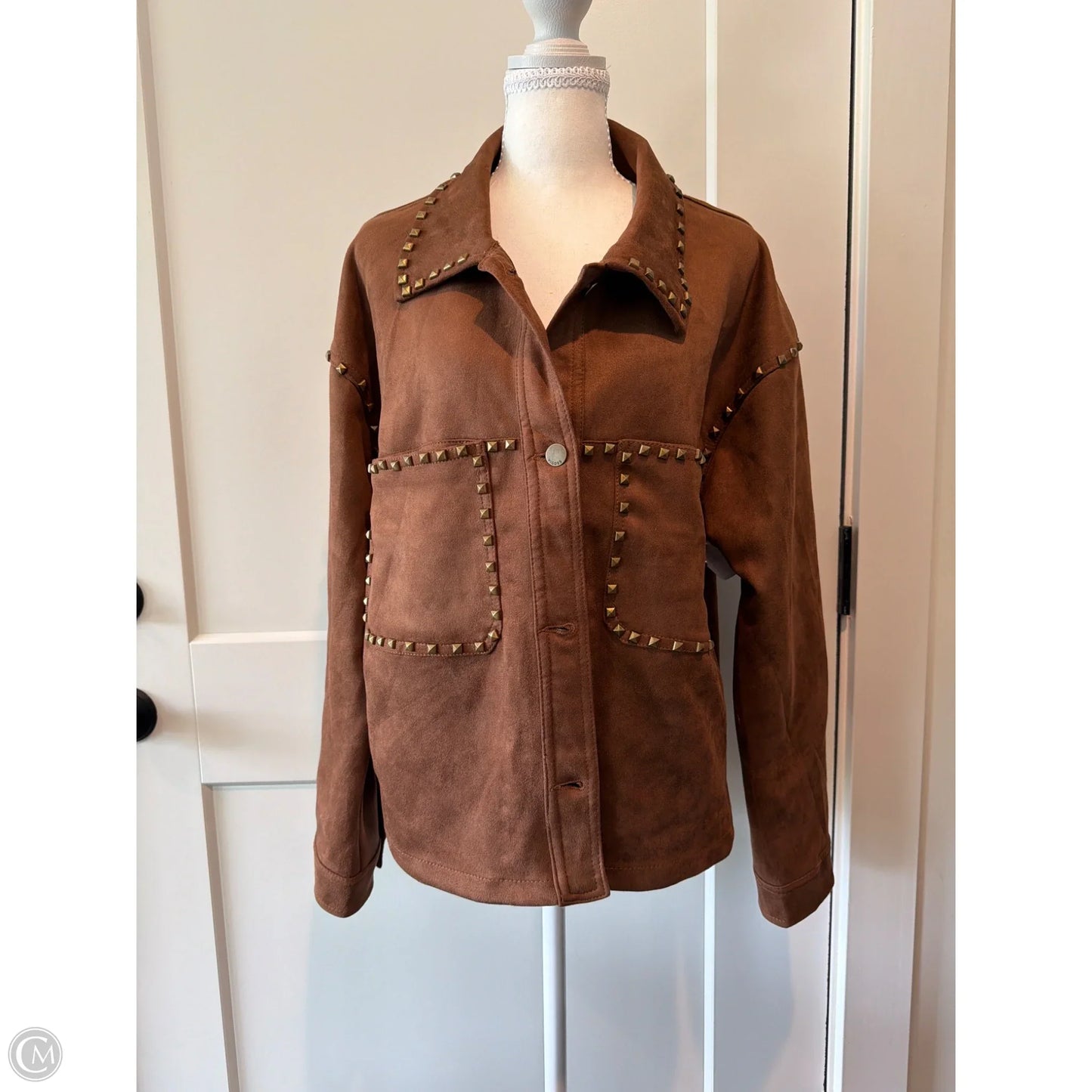 Jacket Other By Vigoss In Brown, Size: L