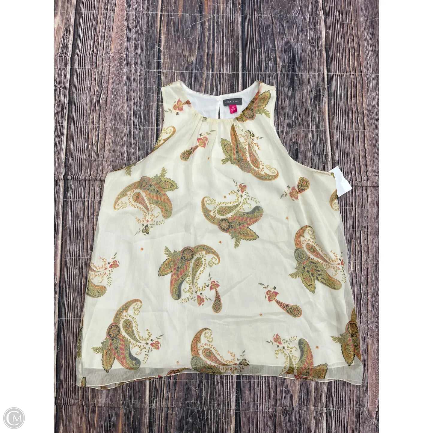 Tank Top By Vince Camuto In Ivory, Size: M