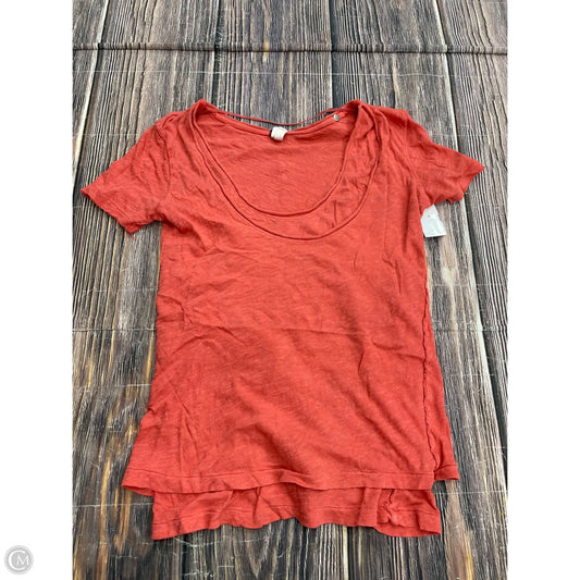 Top Short Sleeve Basic By Free People In Coral, Size: S