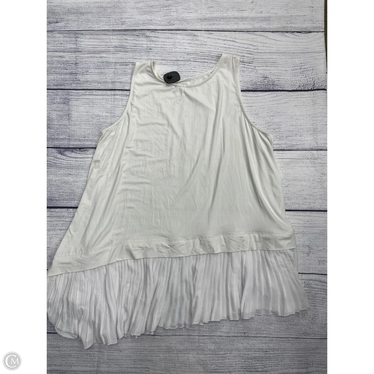 Tank Top By Jessica London In White, Size: 2x