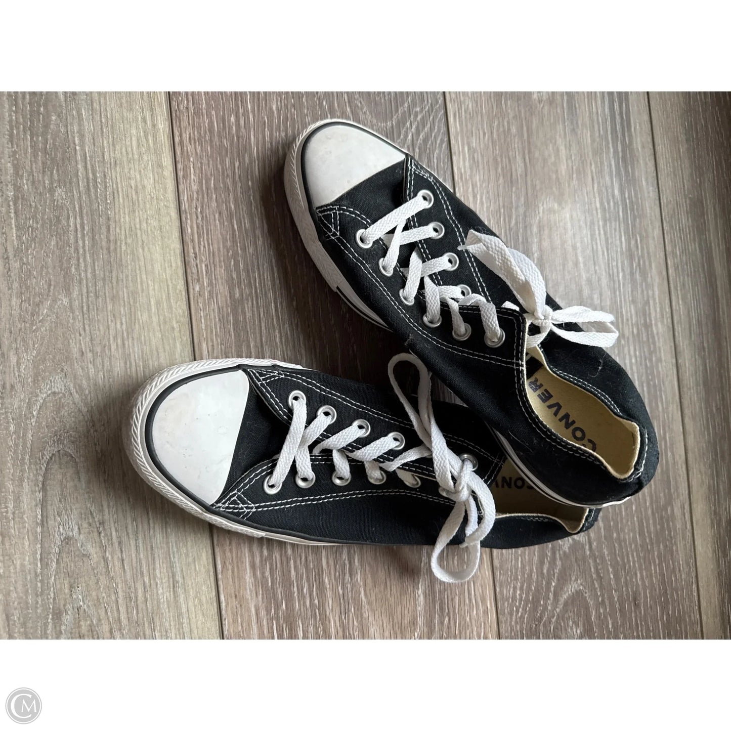 Shoes Athletic By Converse In Black & White, Size: 9.5