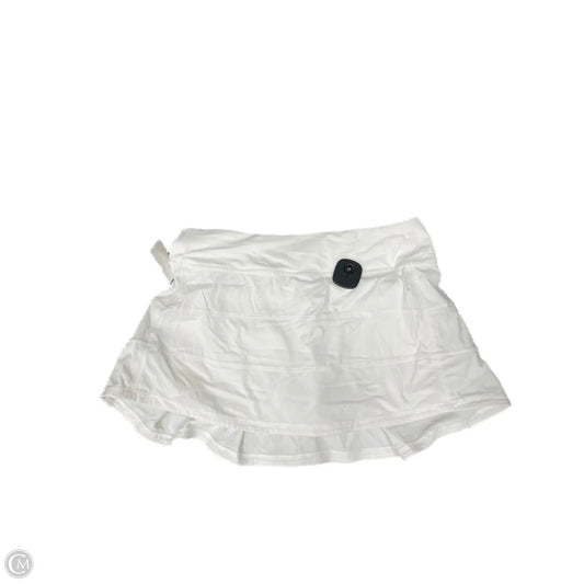 Athletic Skort By Lululemon In White, Size: L