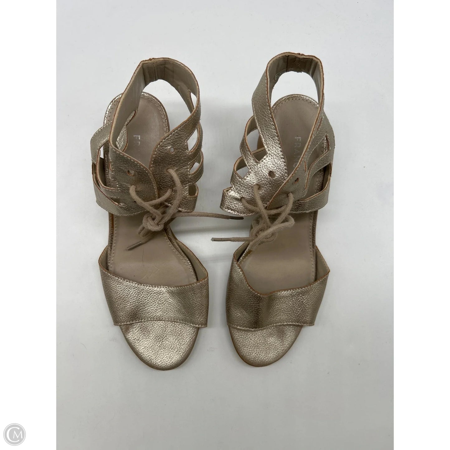 Shoes Heels Block By Franco Sarto In Gold, Size: 8