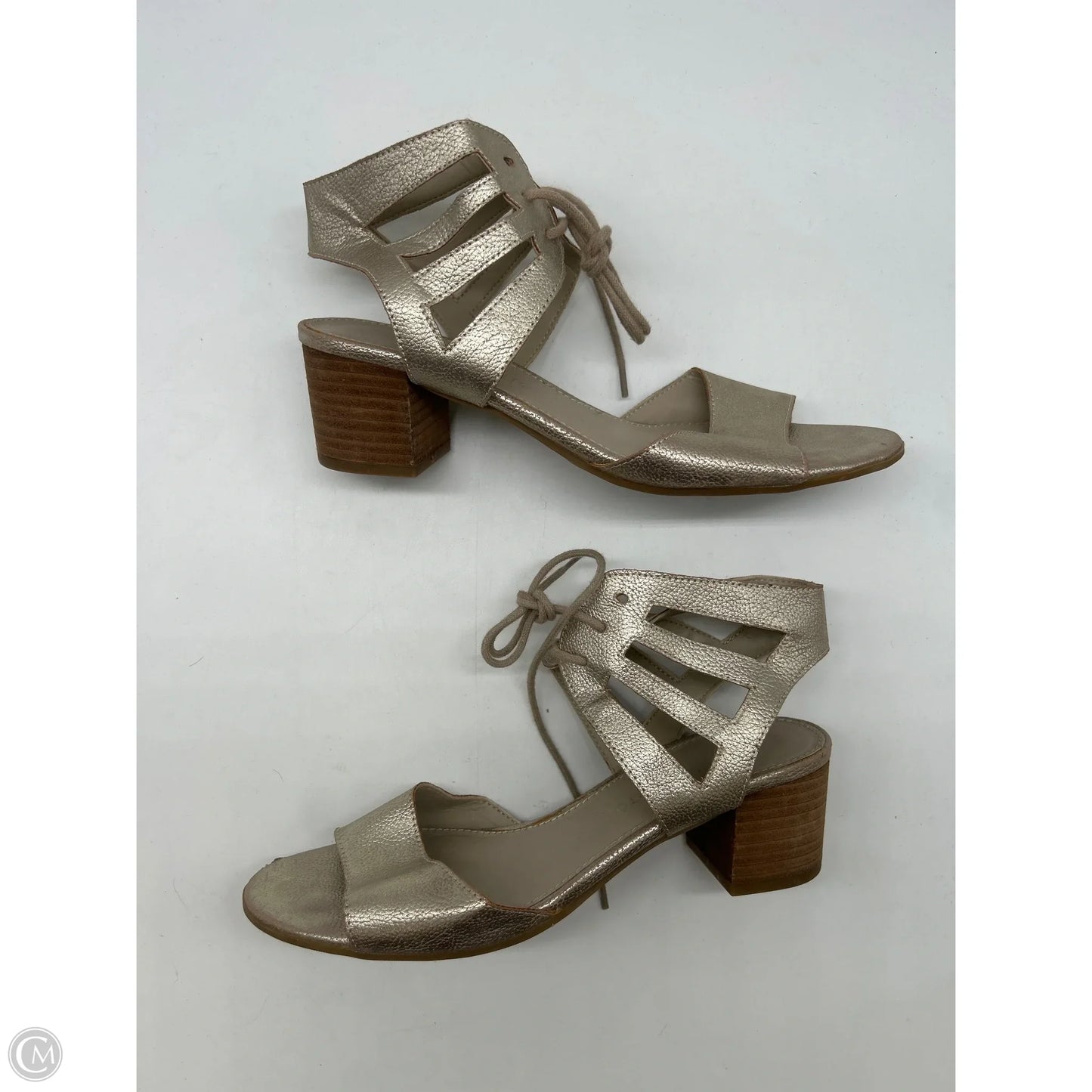 Shoes Heels Block By Franco Sarto In Gold, Size: 8