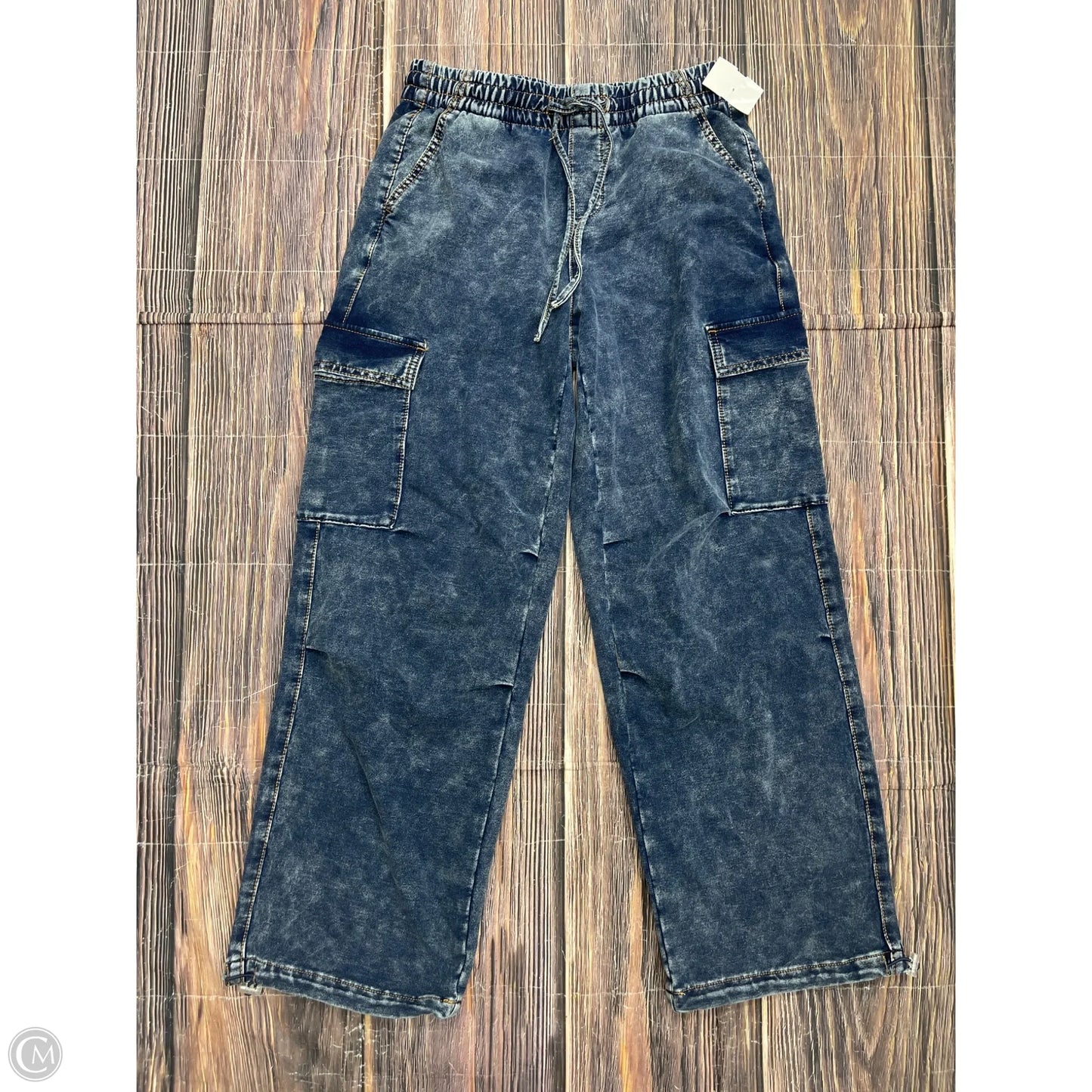 Pants Cargo & Utility By Vanilla Star In Blue Denim, Size: S