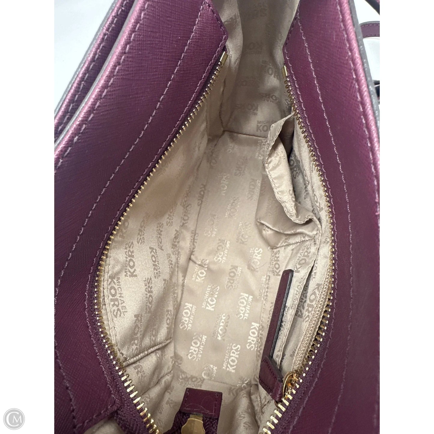 Handbag Leather By Michael By Michael Kors, Size: Small