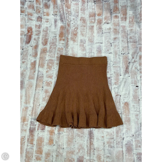 Skirt Mini & Short By Free People In Brown, Size: S