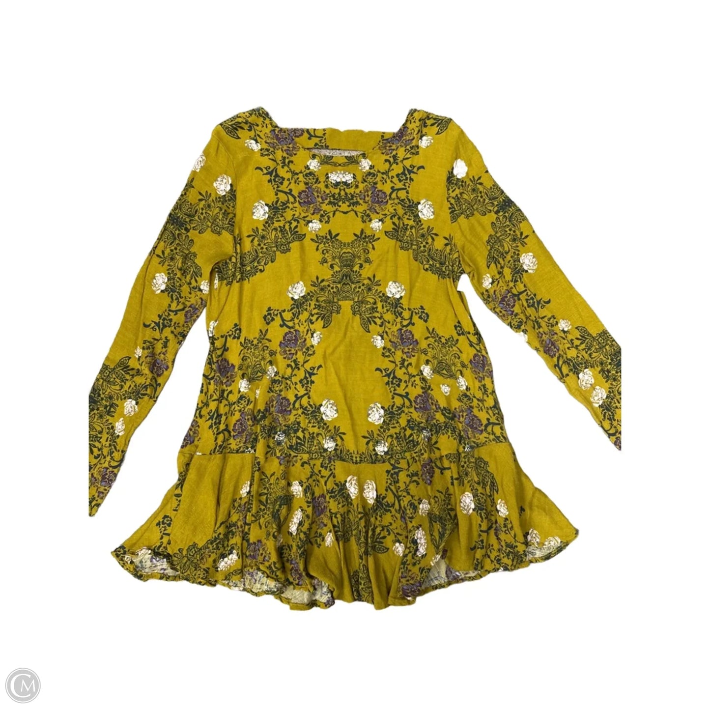 Tunic Long Sleeve By Free People In Green, Size: L