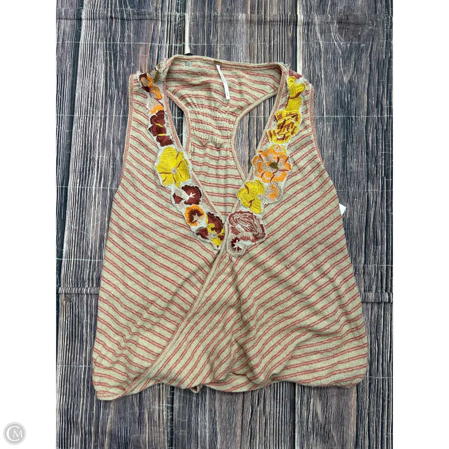 Tank Top By Free People In Tan, Size: S