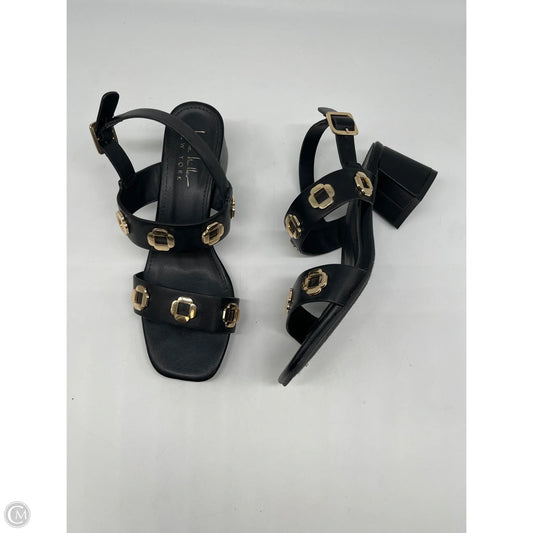 Sandals Heels Block By Nicole Miller In Black, Size: 7.5