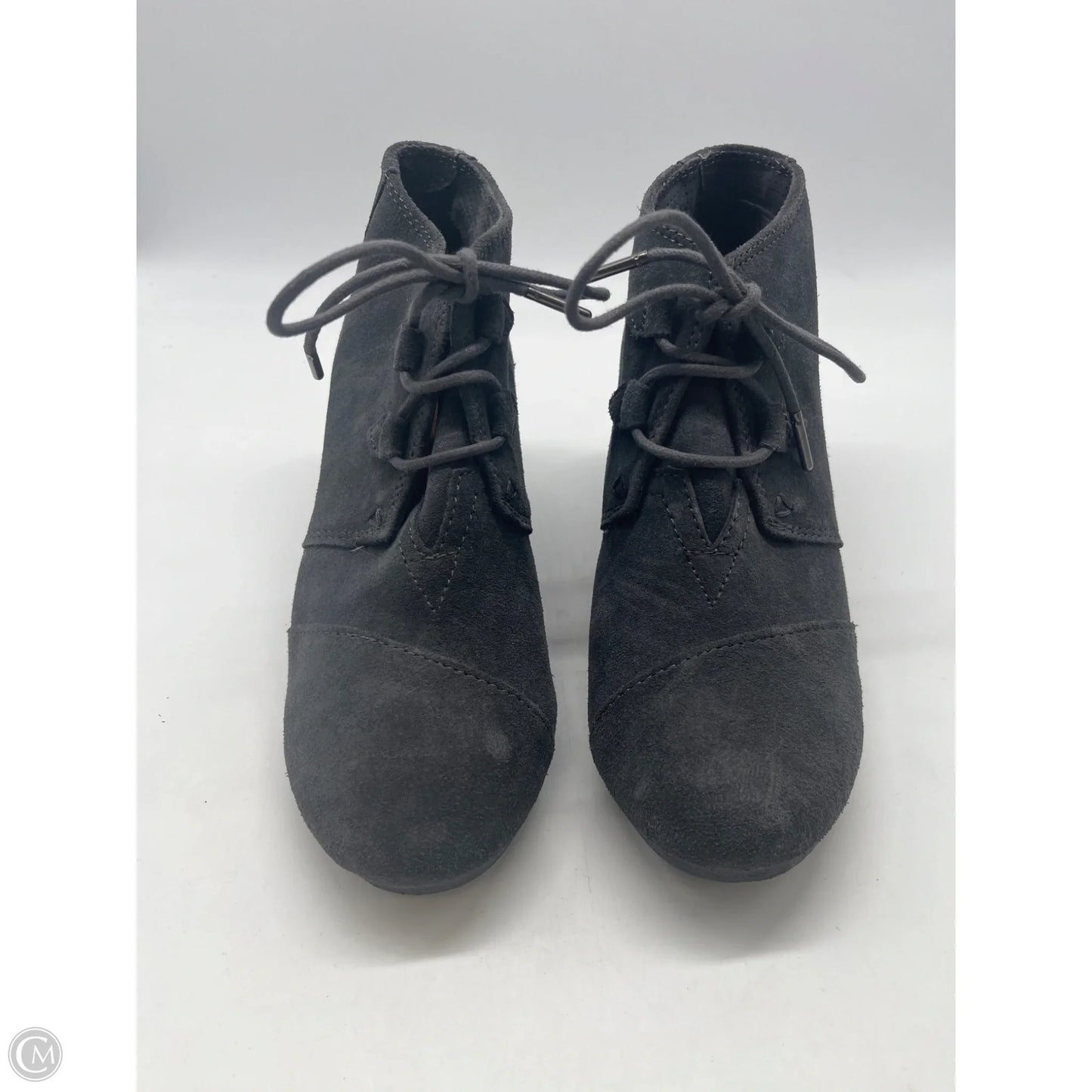 Boots Ankle Heels By Toms In Grey, Size: 8