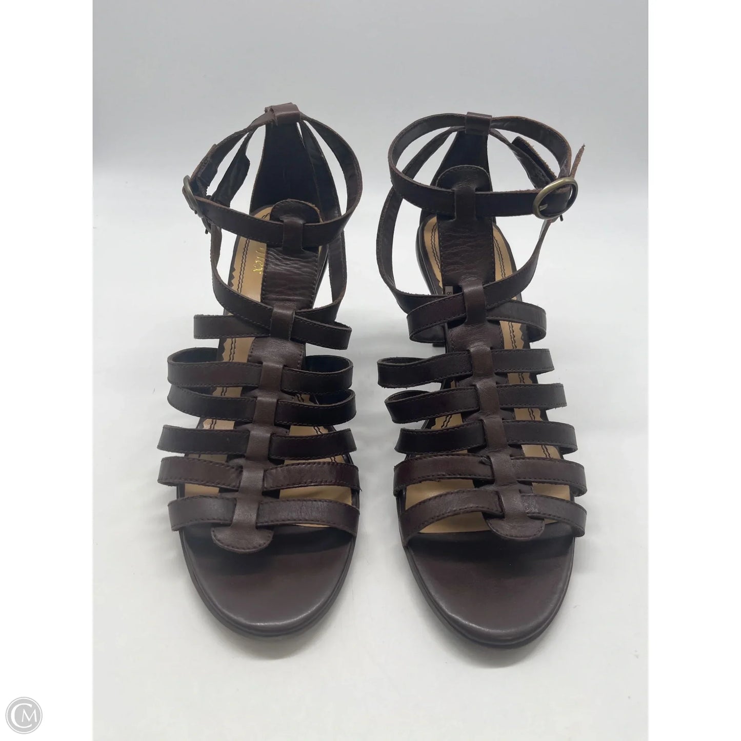 Shoes Heels Kitten By Anne Klein In Brown, Size: 8