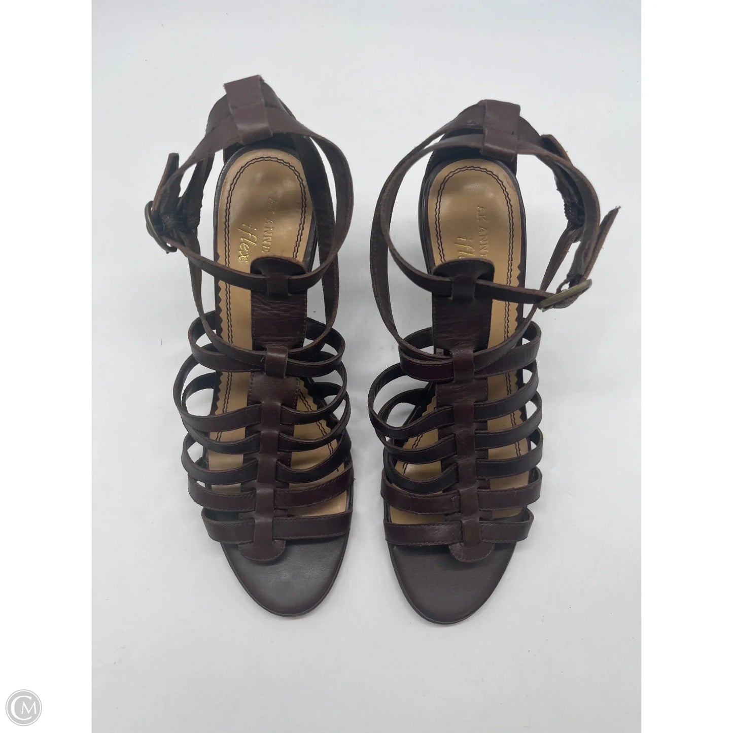 Shoes Heels Kitten By Anne Klein In Brown, Size: 8