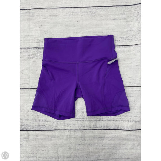 Athletic Shorts By Lululemon In Purple, Size: M