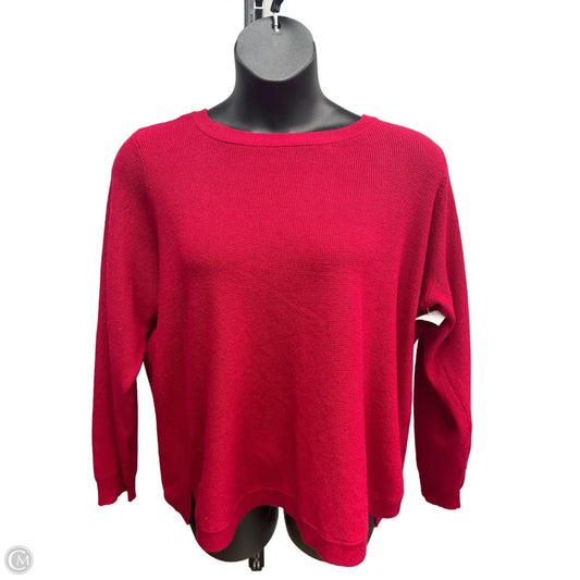 Sweater By Cyrus Knits In Red, Size: 2x