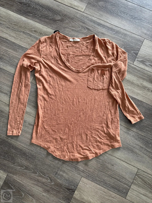 Top Long Sleeve By We The Free In Orange, Size: M