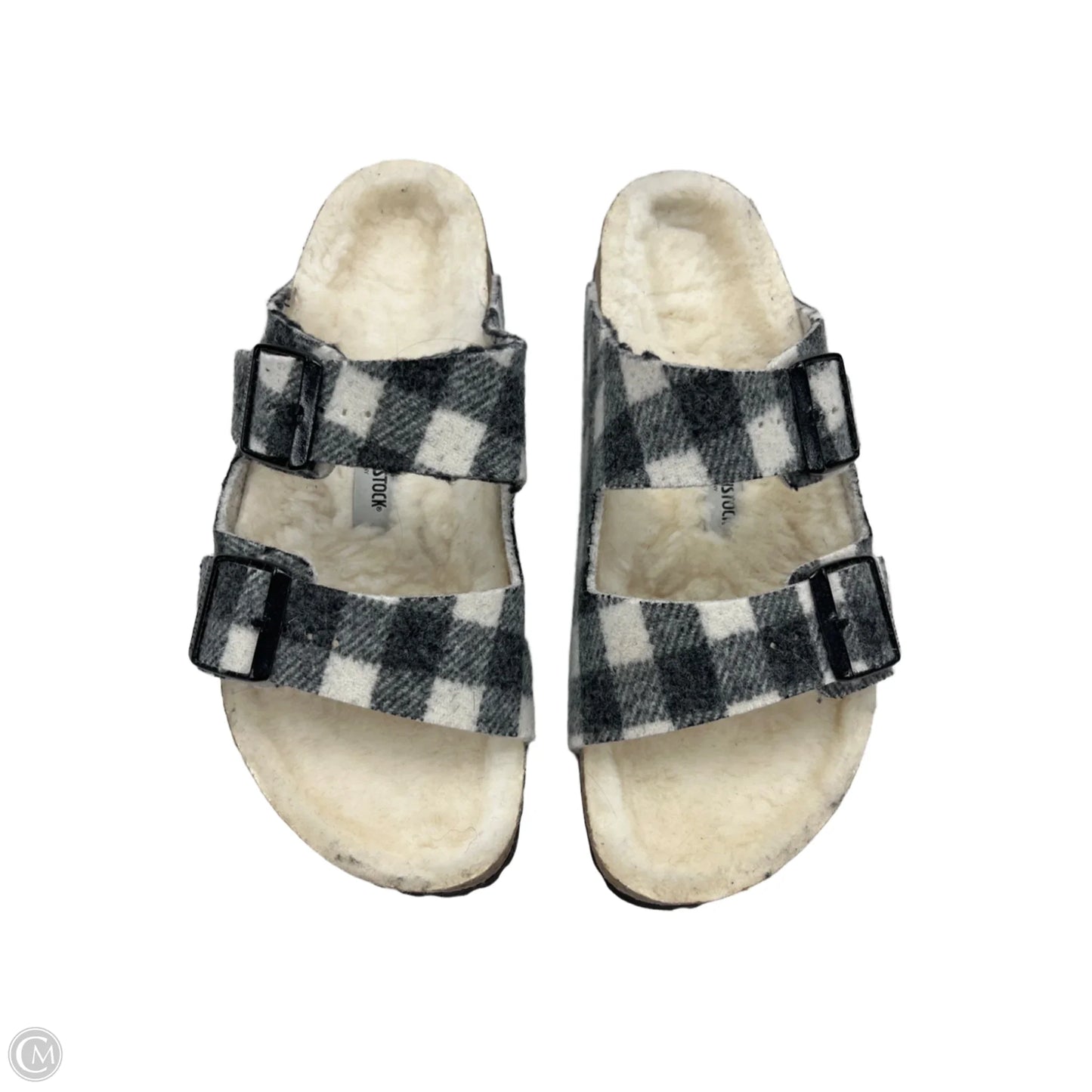 Sandals Flats By Birkenstock In Grey, Size: 9