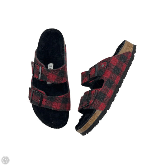 Sandals Flats By Birkenstock In Red, Size: 9