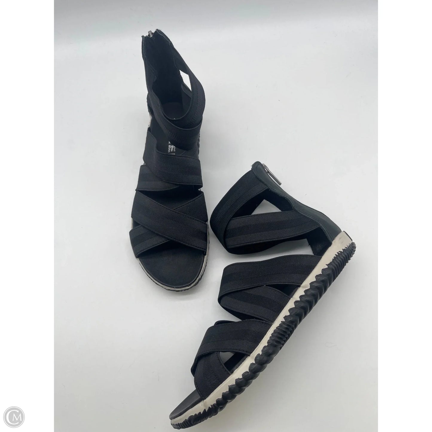 Sandals Flats By Sorel In Black, Size: 9.5