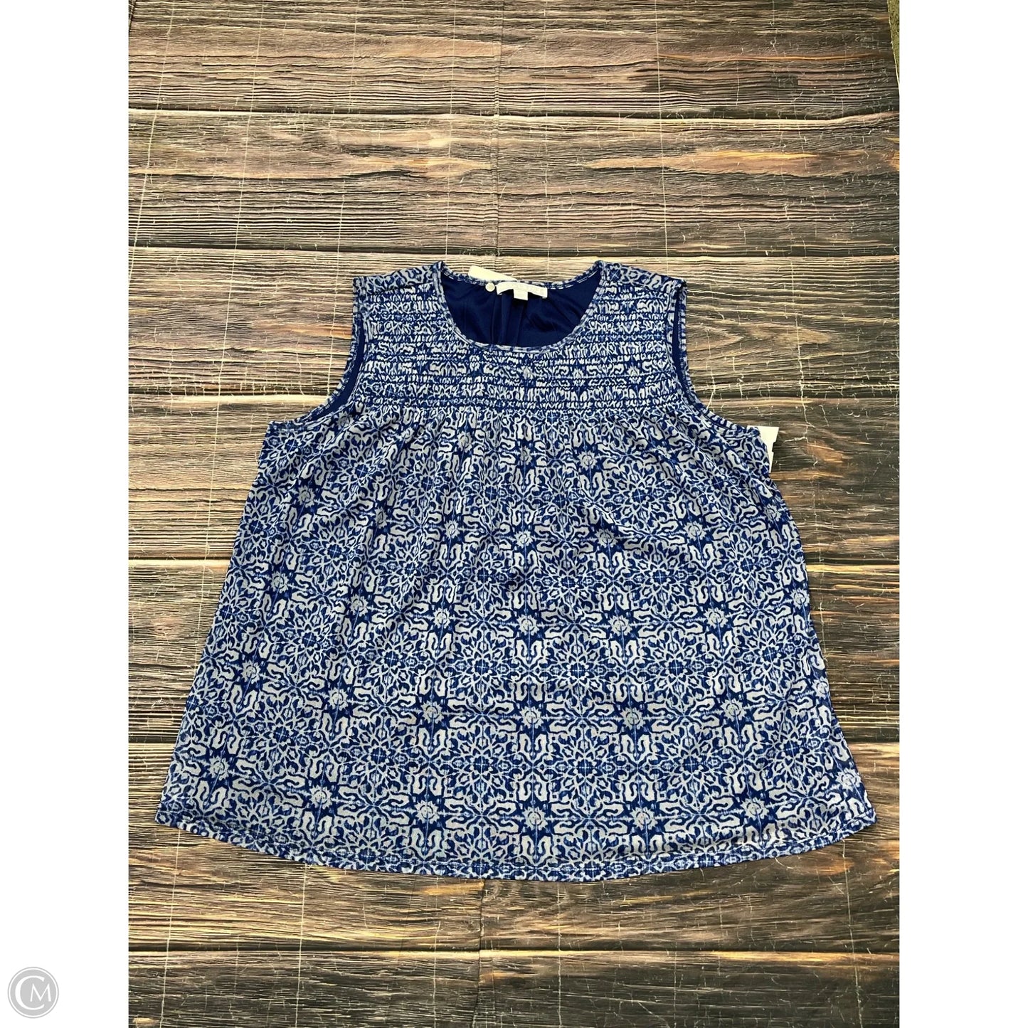 Top Sleeveless By Clothes Mentor In Blue, Size: Xl