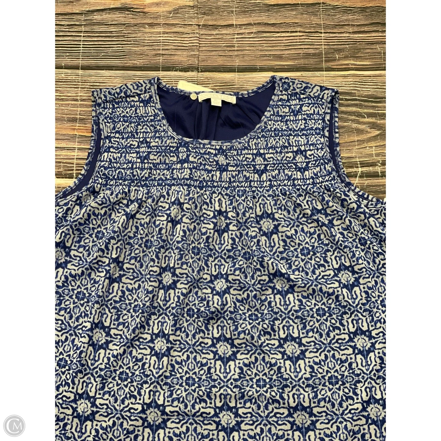 Top Sleeveless By Clothes Mentor In Blue, Size: Xl