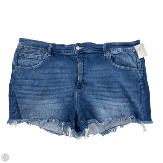 Shorts By Zenana Outfitters In Blue Denim, Size: 3x