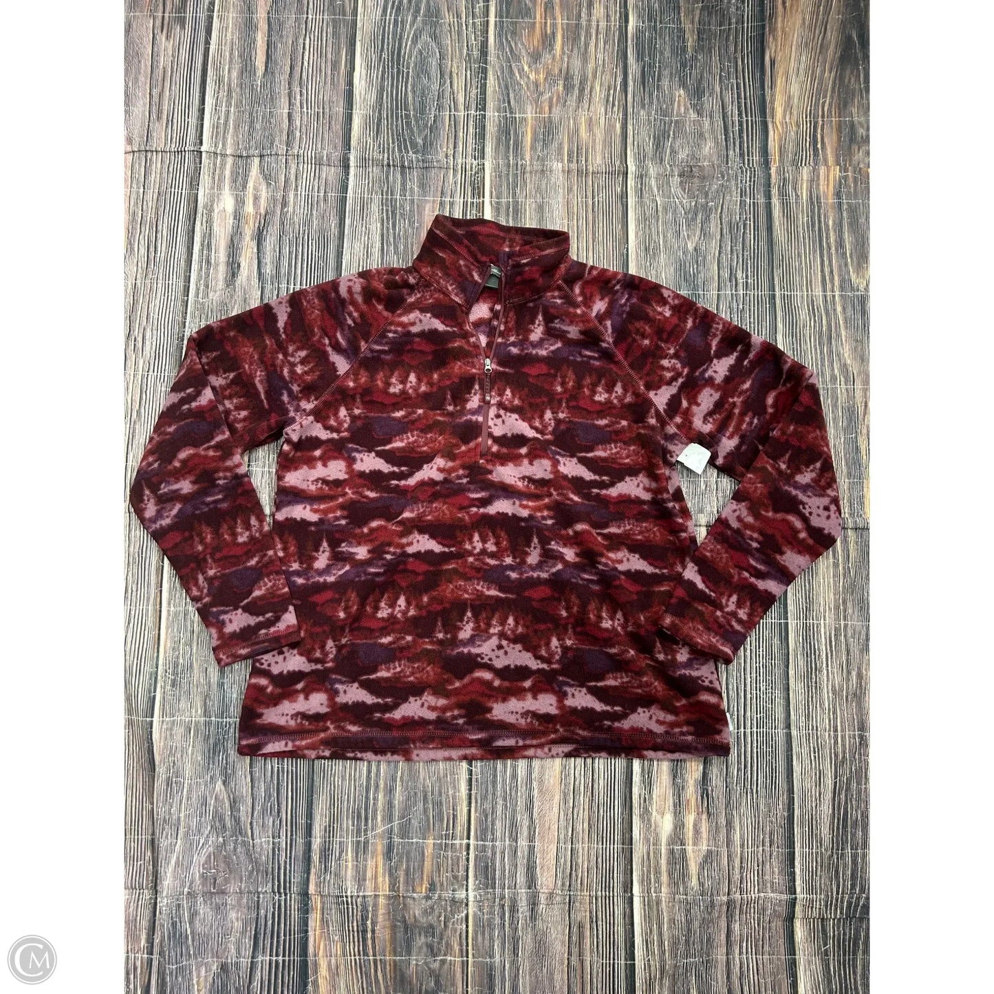 Sweatshirt Collar By Eddie Bauer In Purple, Size: Xl