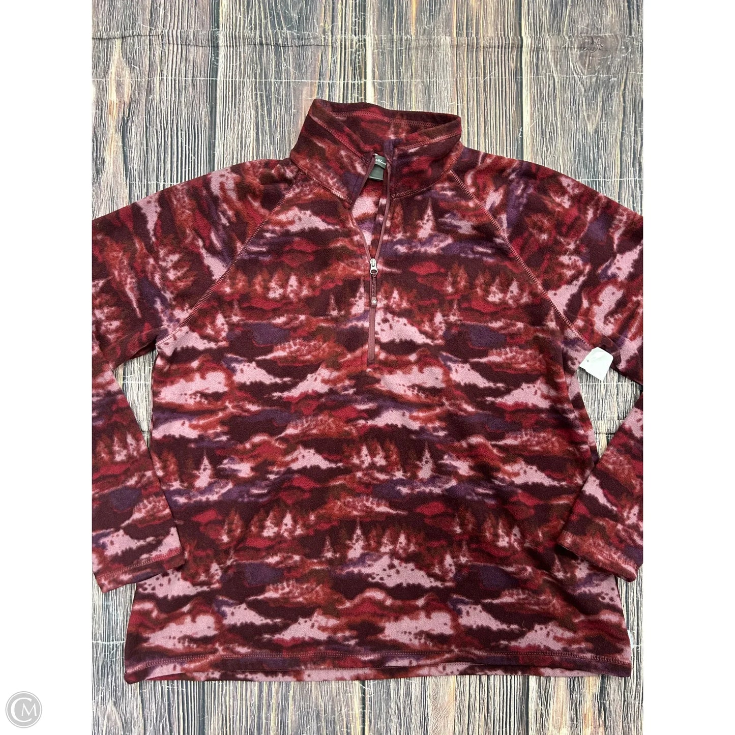 Sweatshirt Collar By Eddie Bauer In Purple, Size: Xl