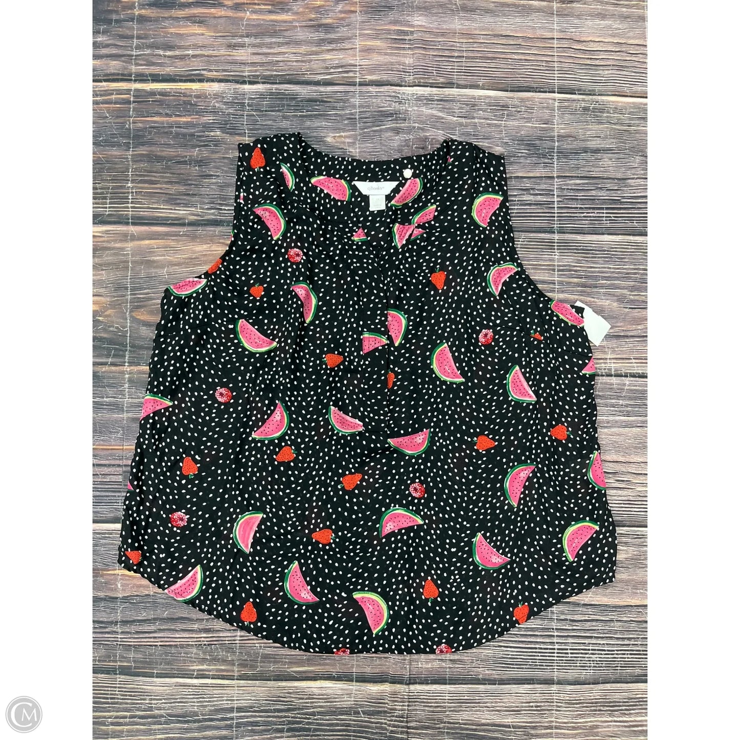 Tank Top By Cj Banks In Black, Size: 1x