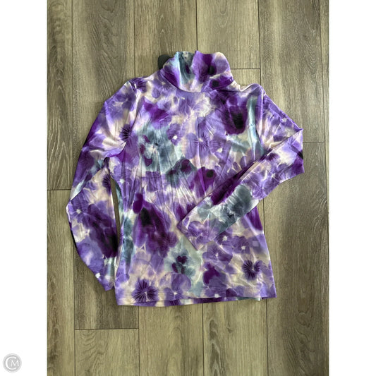 Top Long Sleeve By White House Black Market In Purple, Size: L